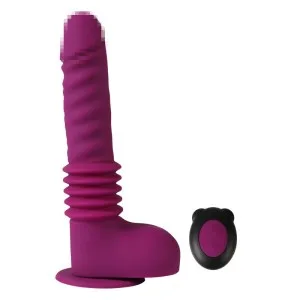 THRUSTING SILICONE DILDO FOR FEMALE MASTURBATION